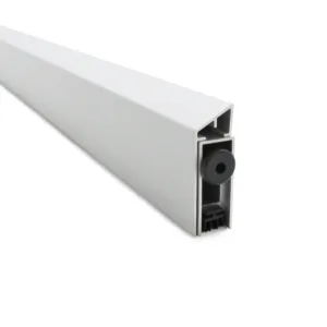 Drop Down Door Seal Acoustic Fire - Surface Facefix- 764-914mm - up to 14mm Gap - Satin Aluminium