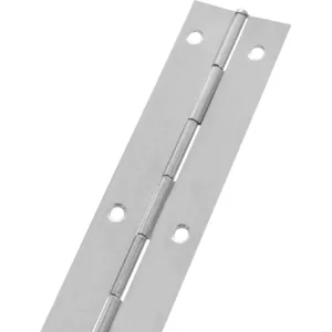 Continuous Piano Hinge - 1830x32x0.7mm - Nickel Plated Steel - Pack of 1