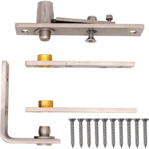 Pivot Hinge Set Double Action Swing Door - 130 x 25mm - Satin Stainless Steel