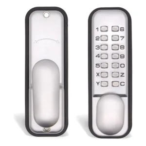 Push Button Mechanical Digital Code Lock - Fire Rated - Satin Chrome