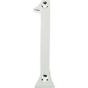 Numeral 1 - Screw Fix - 75mm - Polished Chrome